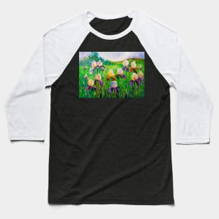 Irises in  field Baseball T-Shirt